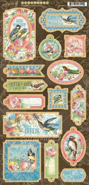 Graphic 45 Bird Watcher: Chipboard