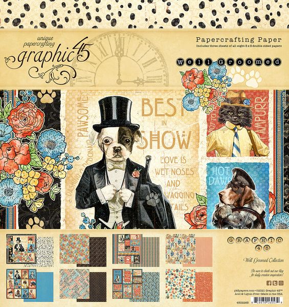 Graphic 45 Well Groomed: 8x8 Pad