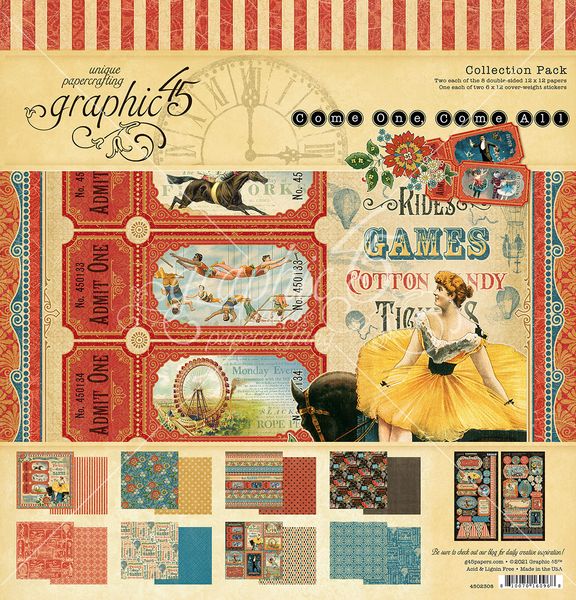 Graphic 45 Come One Graphic 45 Come All Collection kit