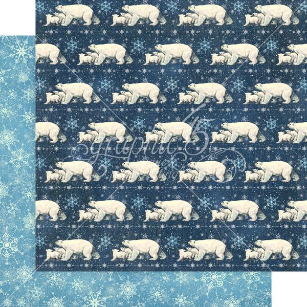 Graphic 45 Let is Snow:Polar Bear Prance 12x12 DS Paper (1 Sheet)