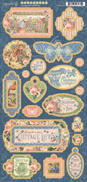 Graphic 45 Cottage Life Chipboard