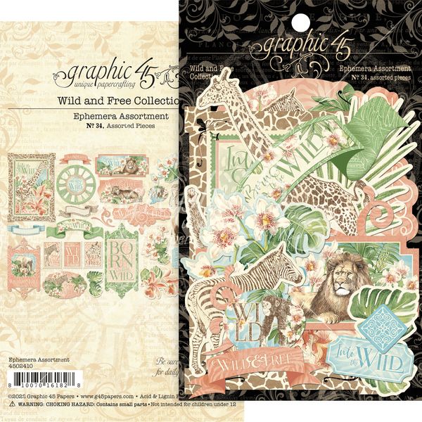 Graphic 45 Wild & Free Ephemera