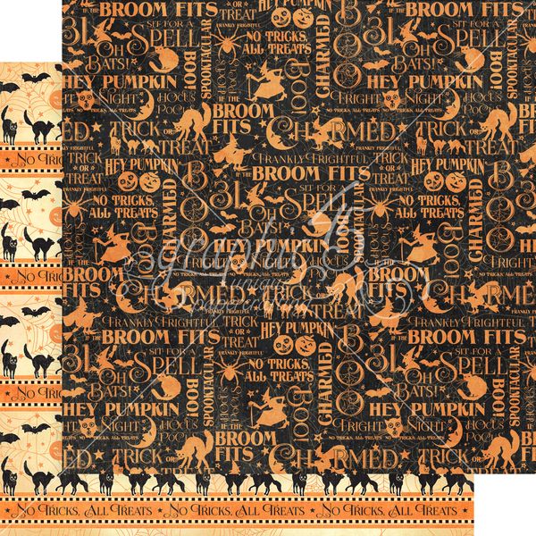 DISC Graphic 45 Charmed: Oh Bats 12x12 DS Paper (1 Sheet)