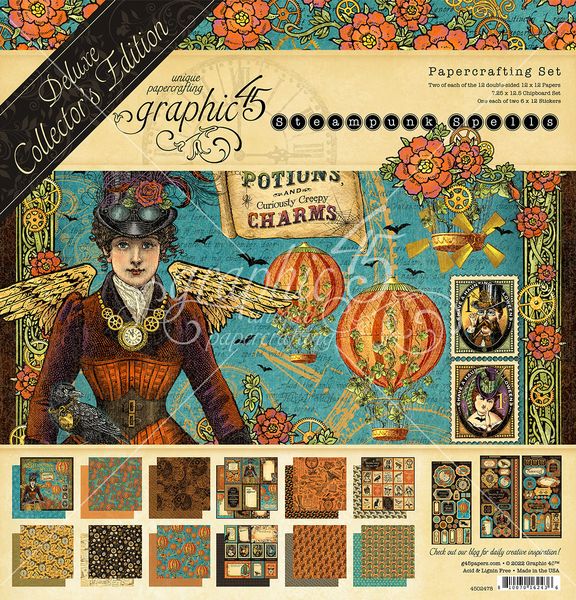 Graphic 45 Steampunk Spells Kits Deluxe Collectors Edition