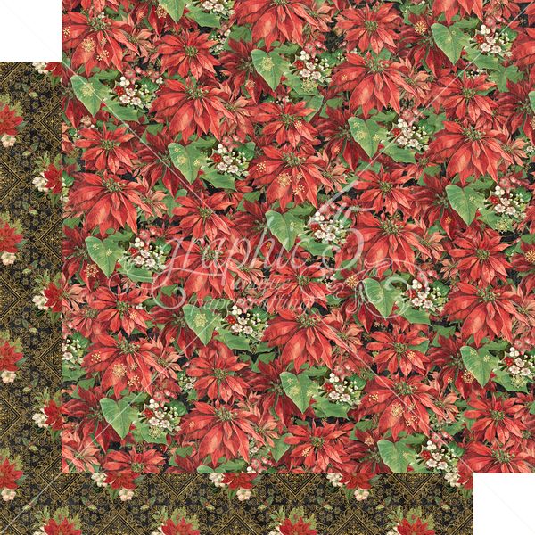 Graphic 45 Warm Wishes Collection: Yuletide 12x12 DS Paper (1 Sheet)