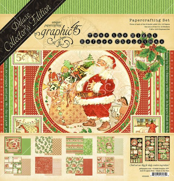 Graphic 45 Twas the Night Before Christmas Deluxe Collectors Edition