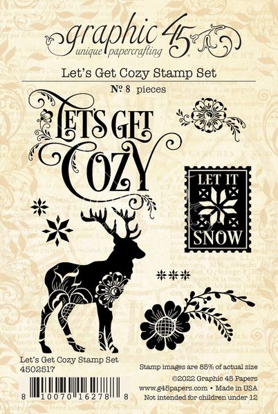 Graphic 45 Let's Get Cozy Stamp Set