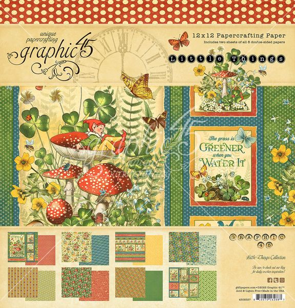 Graphic 45 Little Things: 12x12 Collection