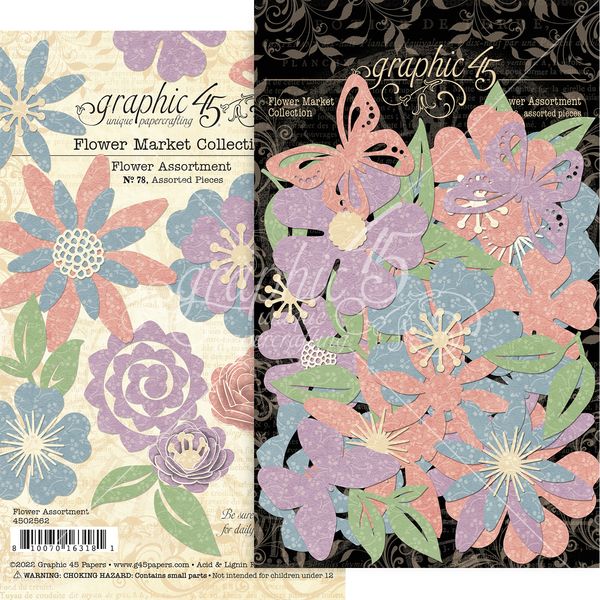 Graphic 45 Flower Market Graphic 45 Flower Assortment