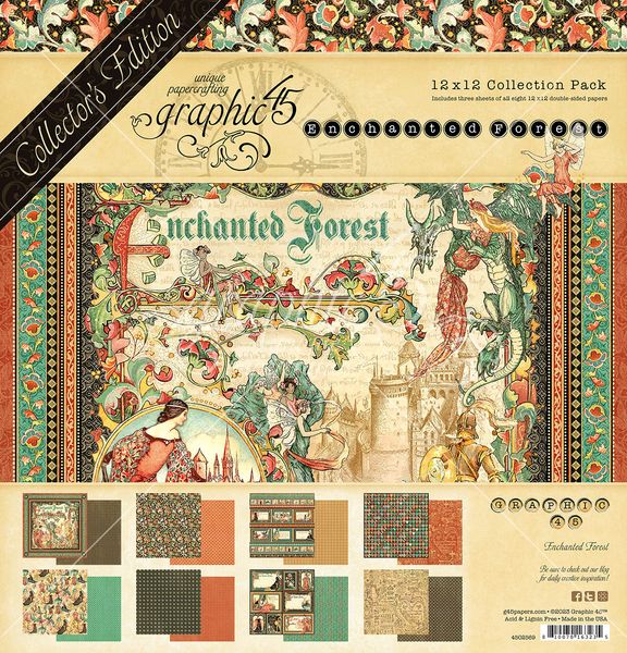 Graphic 45 Graphic 45 Enchanted Forest Collector's Edition 12x12 Collection Kit