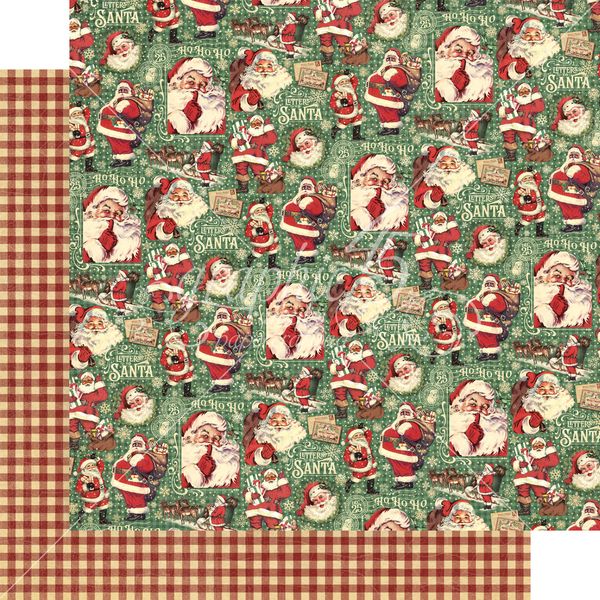 Graphic 45 Letters To Santa: Dear Old Santa 12x12 DS Paper (1 Sheet)