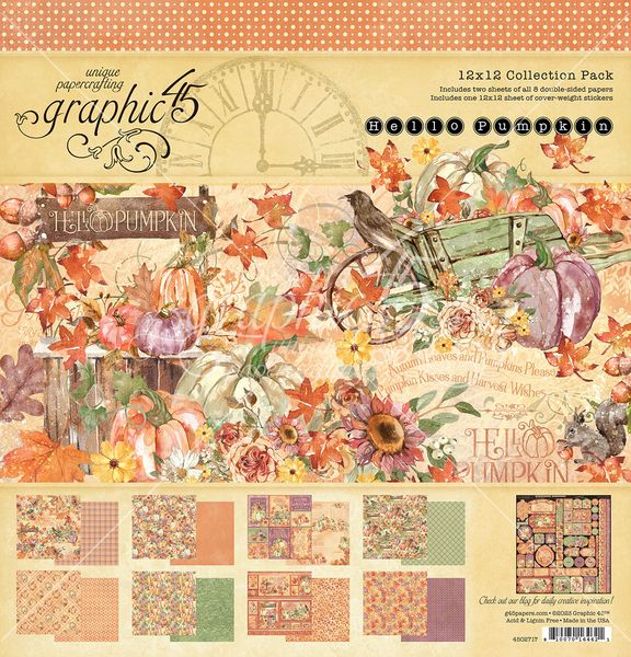 Graphic 45 Hello Pumpkin Collection Kit