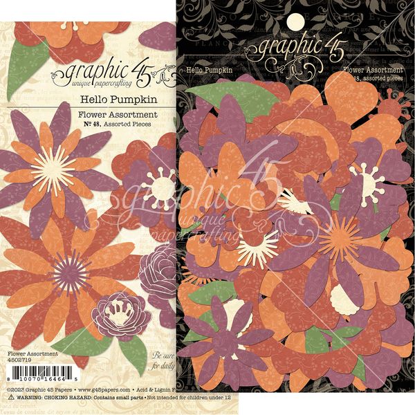 Graphic 45 Hello Pumpkin Flower Assortment