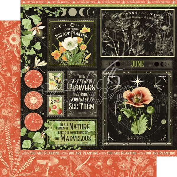 Graphic 45 Life is Abundant: June 12x12 DS Paper (1 Sheet)