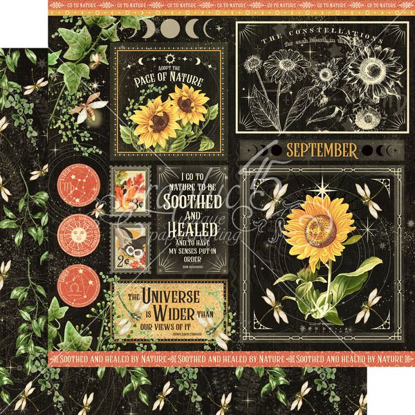 Graphic 45 Life is Abundant: September 12x12 DS Paper (1 Sheet)