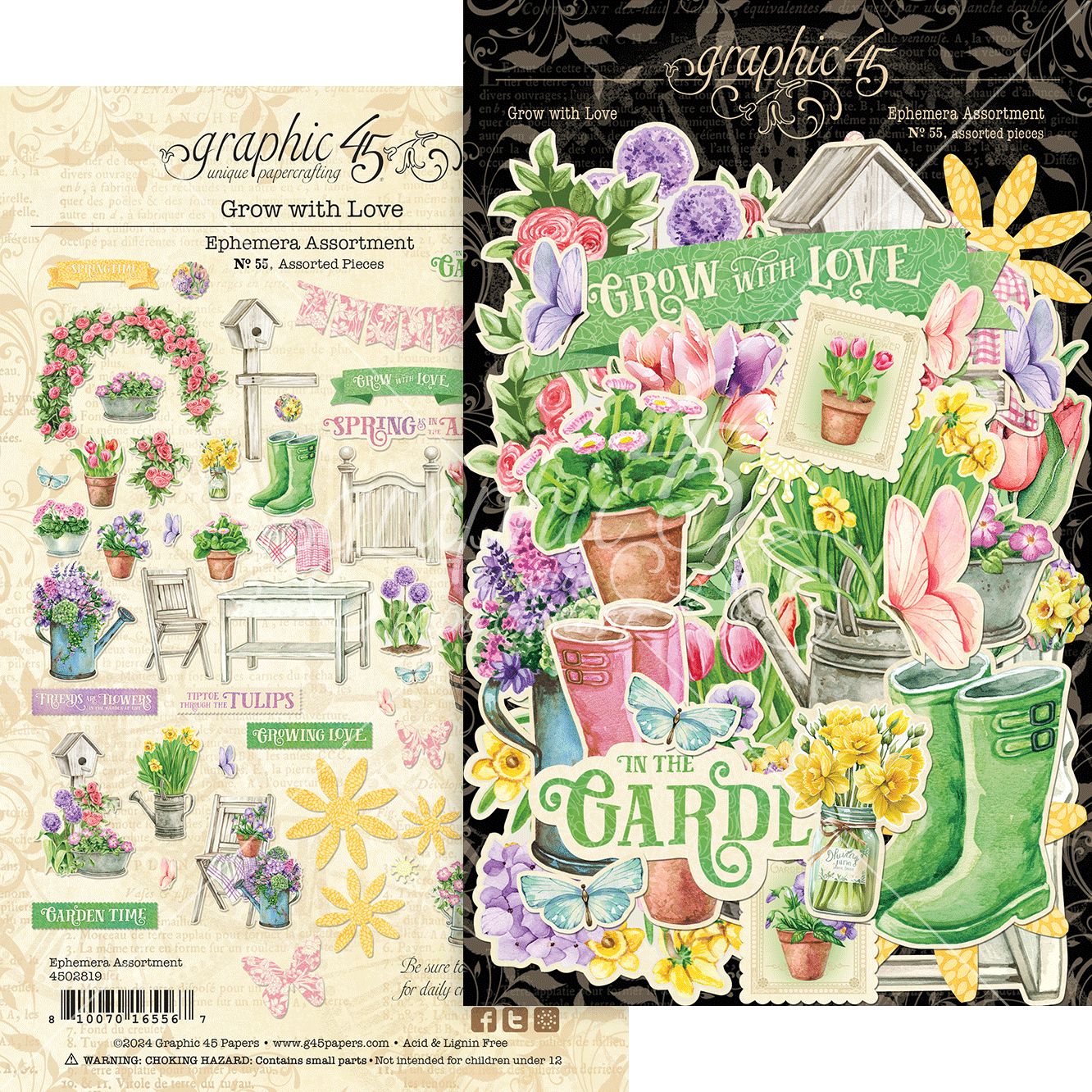 Graphic 45 Grow With Love Ephemera