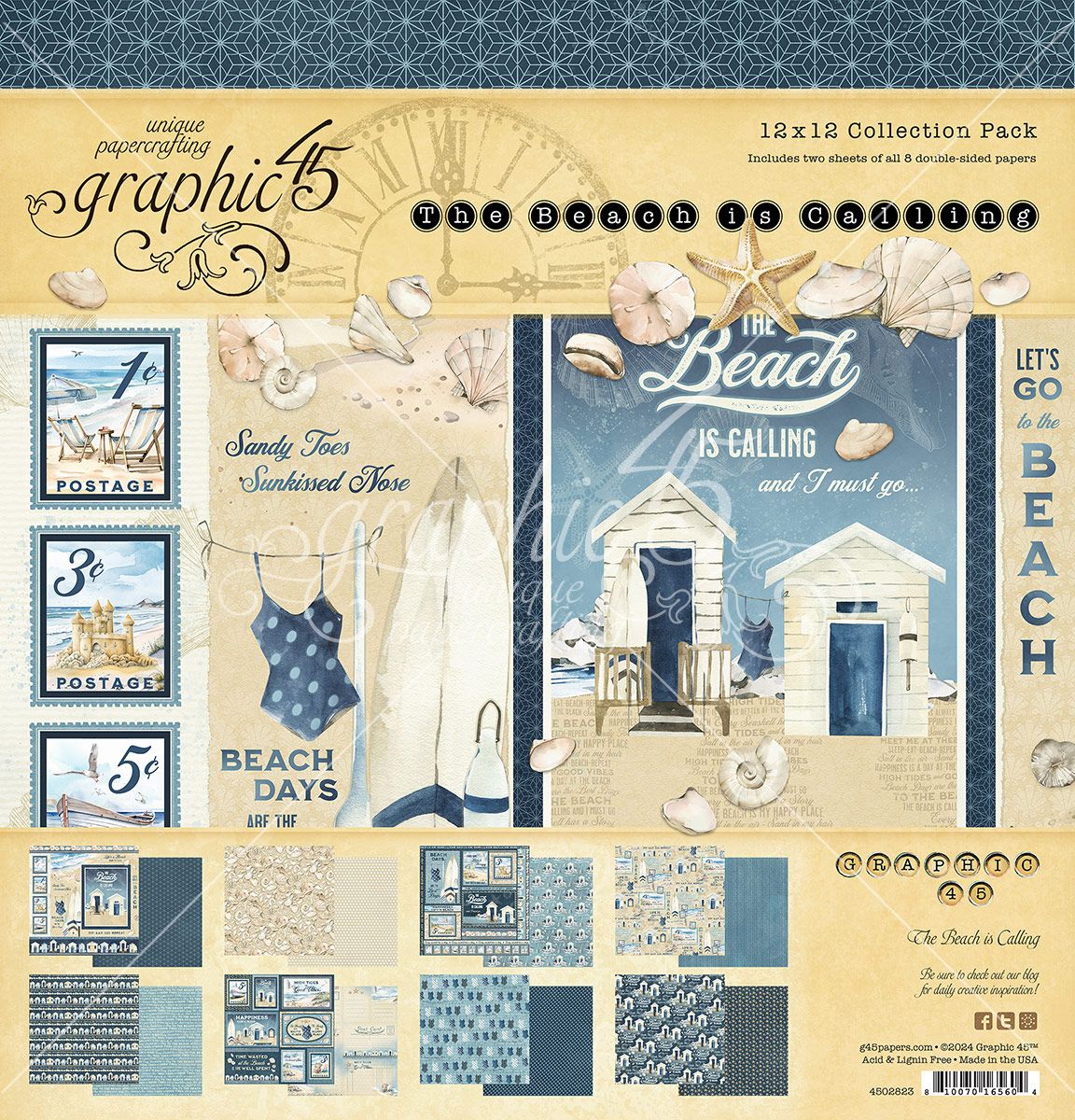 Graphic 45 The Beach is Calling Collection Pack