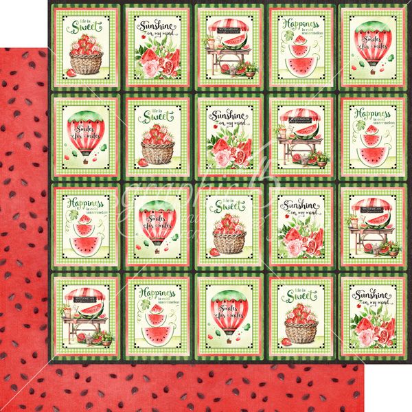 Graphic 45 Sunshine on My Mind: Smiles for Miles 12x12 DS Paper (1 Sheet)