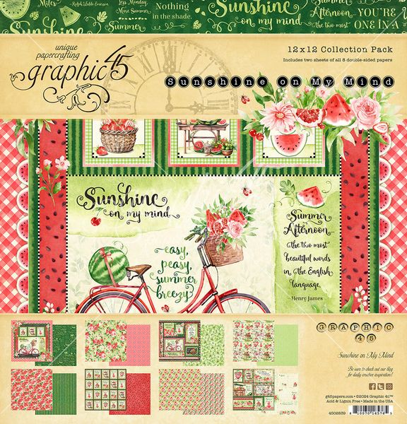 Graphic 45 Sunshine on my Mind 12x12 Collection Pack