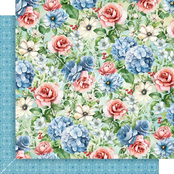 Graphic 45 Season To Celebrate: Winter Floral 12x12 DS Paper (1 Sheet)