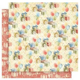 Graphic 45 Hip Hip Hooray: Celebrate with Me 12x12 DS Paper (1 Sheet)