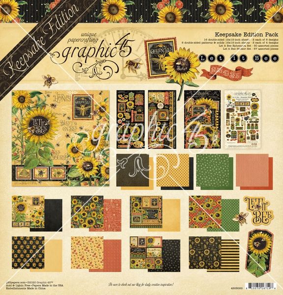 Graphic 45 Let It Bee Keepsake Edition Kit