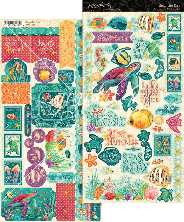 Graphic 45 Seas the Day Sticker Set