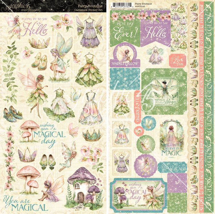 Graphic 45 Fairy Boutique Sticker Set
