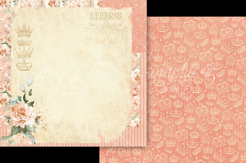 Graphic 45 Always & Forever: Always & Forever Light Layout 12x12 Paper (1 sheet)