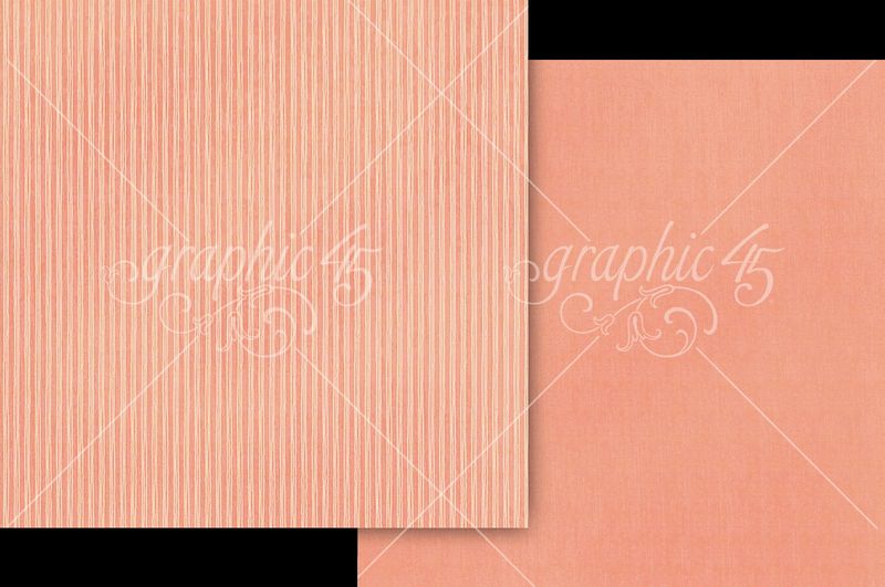 Graphic 45 Always & Forever: Perfect Pink Patterns and Solids 12x12 Paper (1 sheet)