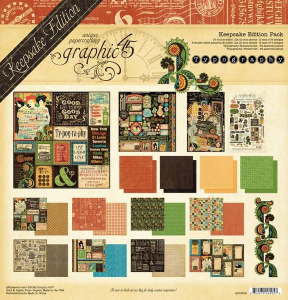 Graphic 45 Typography Keepsake Edition