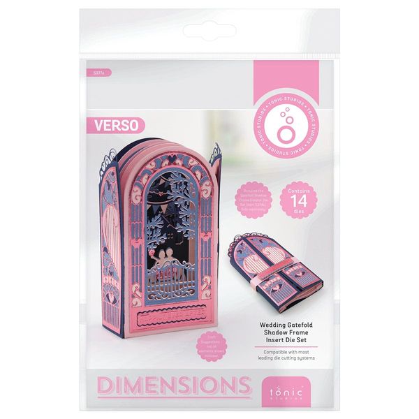 Tonic Studios Wedding Gatefold Shadow Frame Inserts Die Set