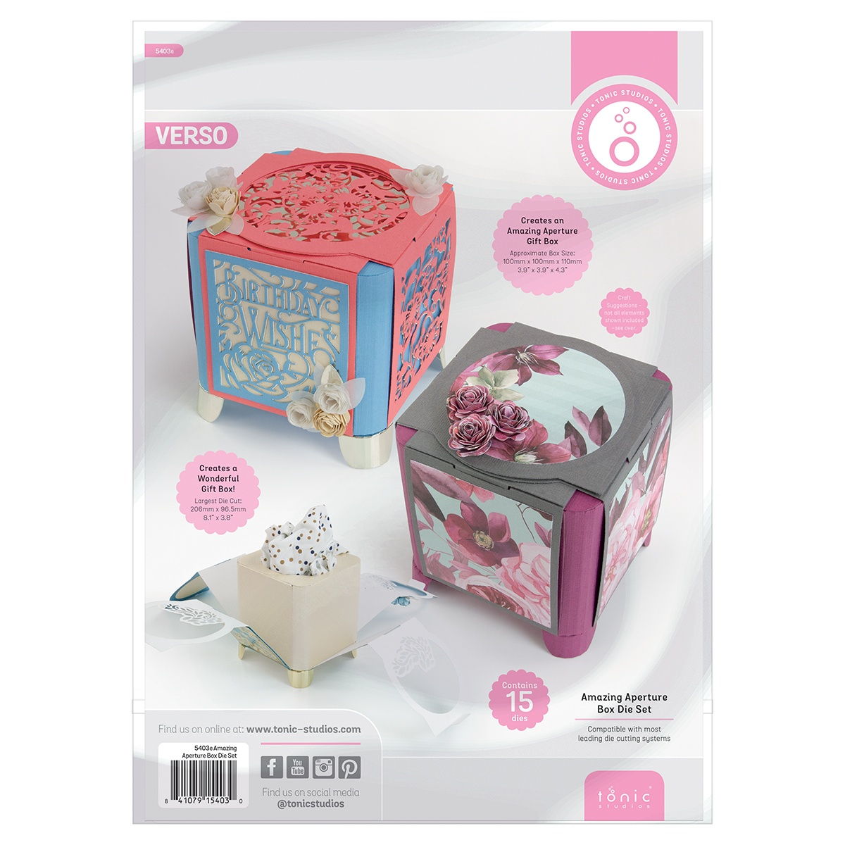 Tonic Studios Amazing Aperture Box Die Set