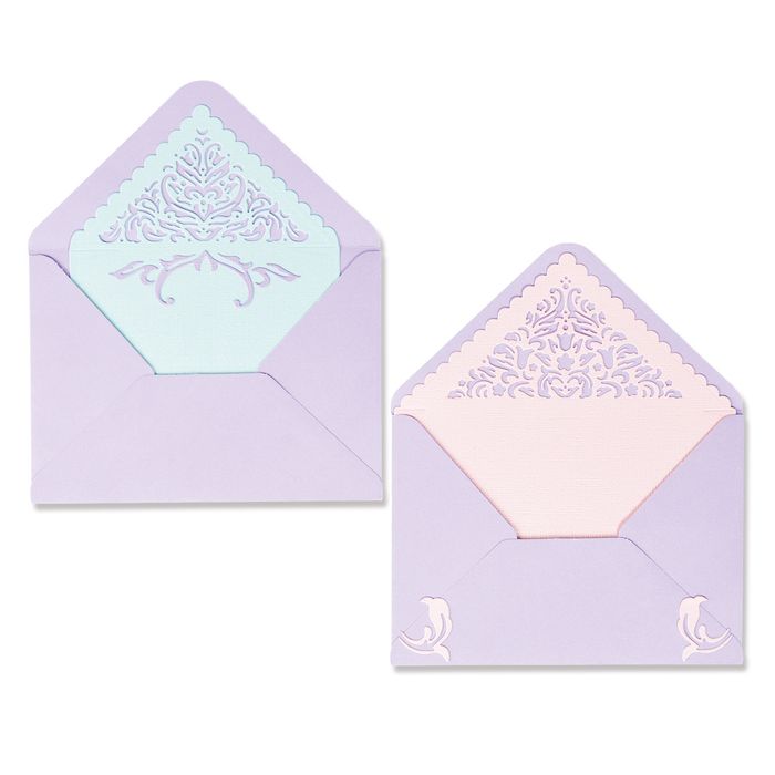 Sizzix Thinlits Dies By Lisa Jones 9/Pkg-Lace Envelope Liners