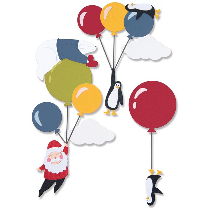 Sizzix Thinlits Dies By Olivia Rose 10/Pkg-Festive Sky Party