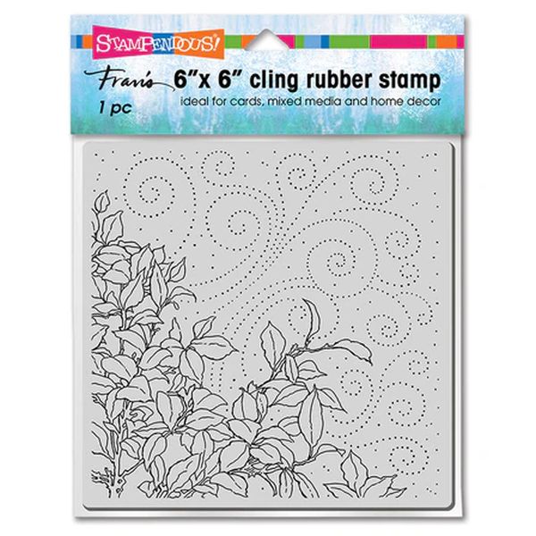 Stampendous Leafy Breeze Cling Rubber Stamp Set
