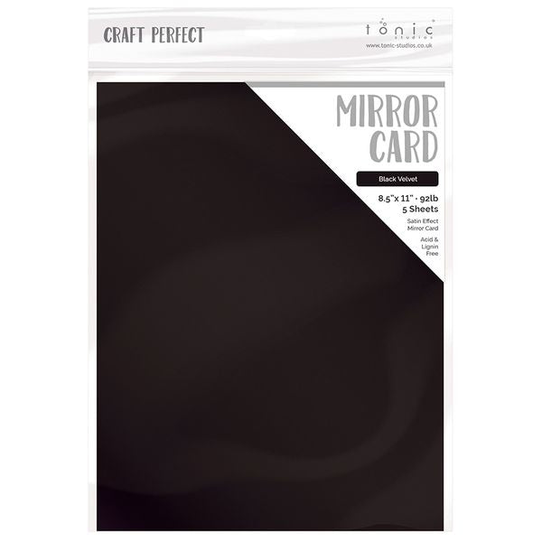 Black Velvet Mirror Card