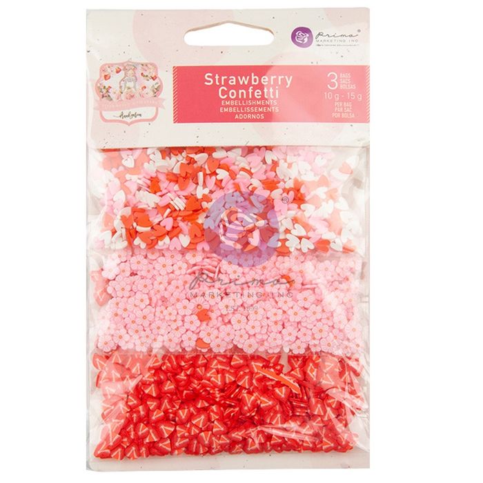 Strawberry Milkshake Shakers-Strawberry Confetti