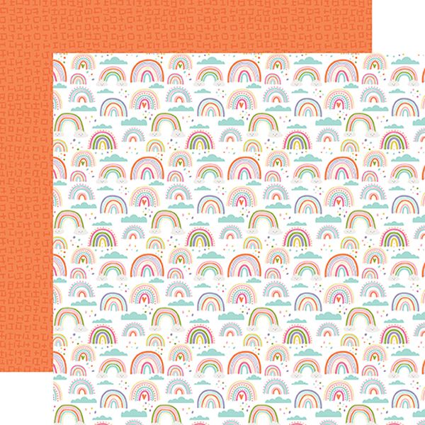 Echo Park All About a Girl: Colorful Skies DS Paper (1 Sheet)