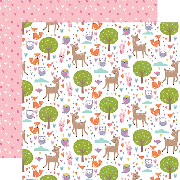 Echo Park All About a Girl: Park Playdate DS Paper (1 Sheet)