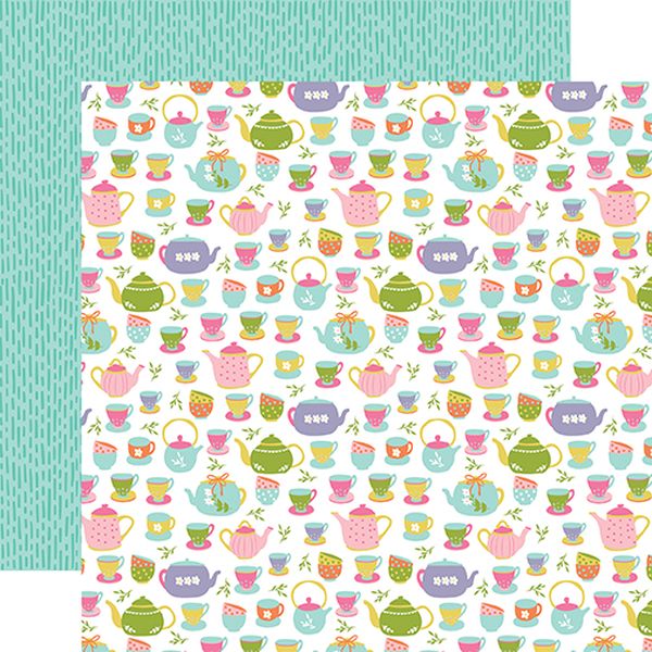 Echo Park All About a Girl: Tea Time DS Paper (1 Sheet)