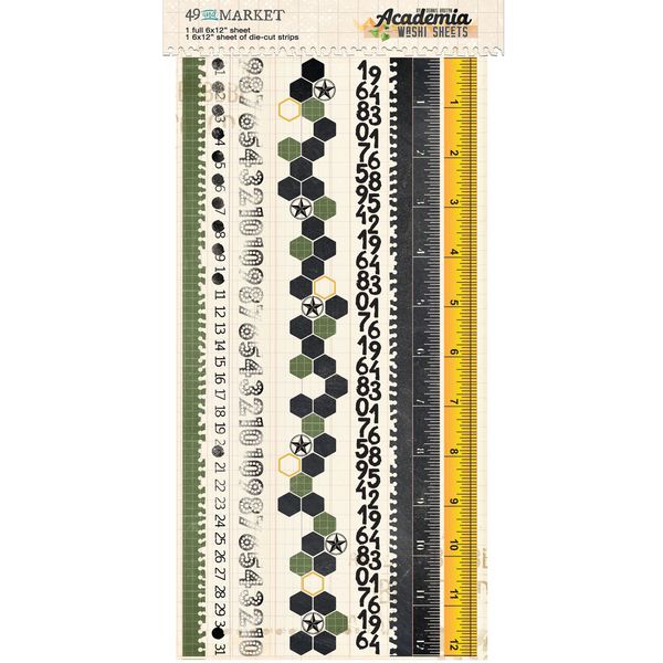 49 and Market Academia Washi Tape Sheet Set
