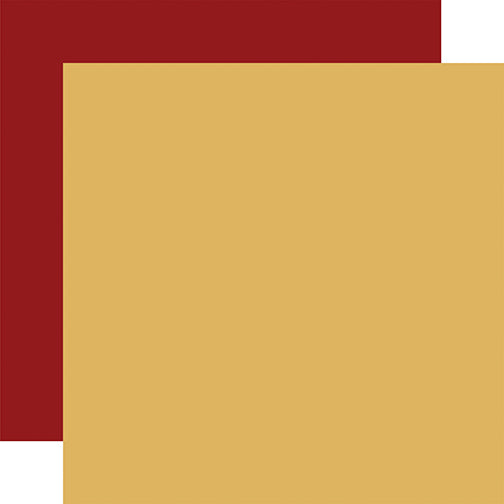 Gold/Red Designer Solids DS Paper (1 Sheet)
