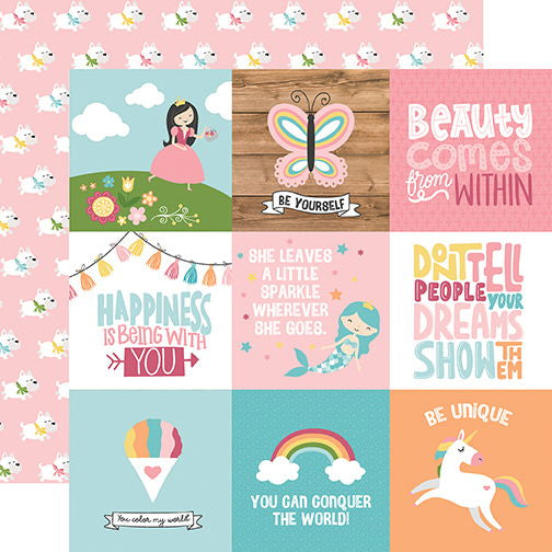 Echo Park All Girl: 4X4 Journaling Cards