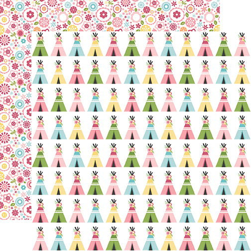 Echo Park All Girl: Teepee Trails DS Paper (1 Sheet)
