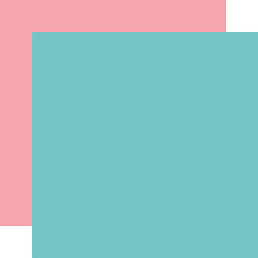Echo Park All Girl: Teal/Pink DS Paper (1 Sheet)