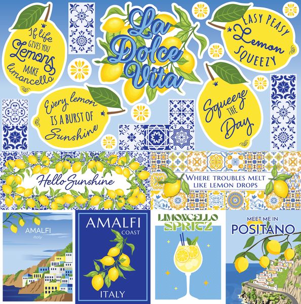 Reminisce Amalfi 12x12 Sticker