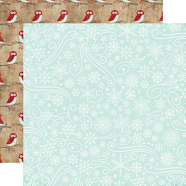 A Perfect Winter Snowflake Swirls DS Paper (1 Sheet)
