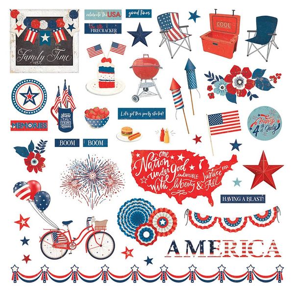 DISC - America the Beautiful Stickers