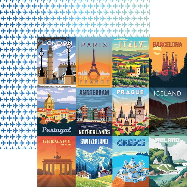 Reminisce Around the World: European Journeys DS Paper (1 Sheet)